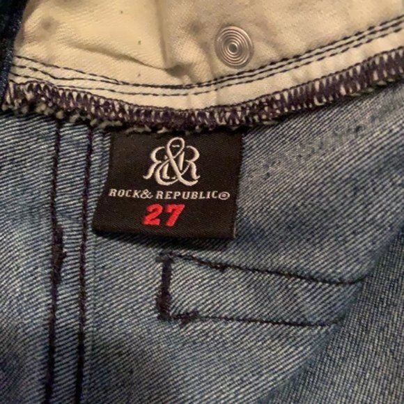 Rock & Republic Embellished  Wide Leg Jeans - Picture 5 of 9